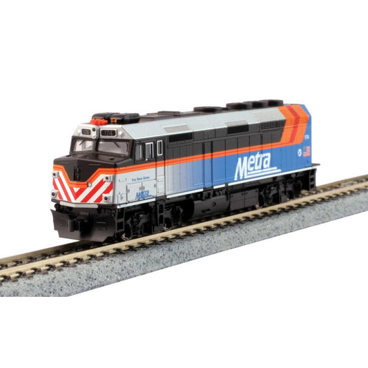 Kato N Scale Chicago Metra #183 Village of Itasca F40PH DCC