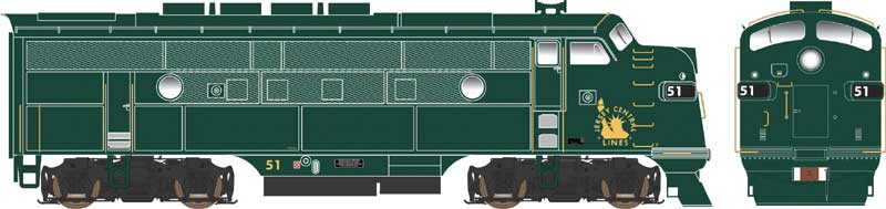 Bowser HO Jersey Central #58 EMD F3A (DC)