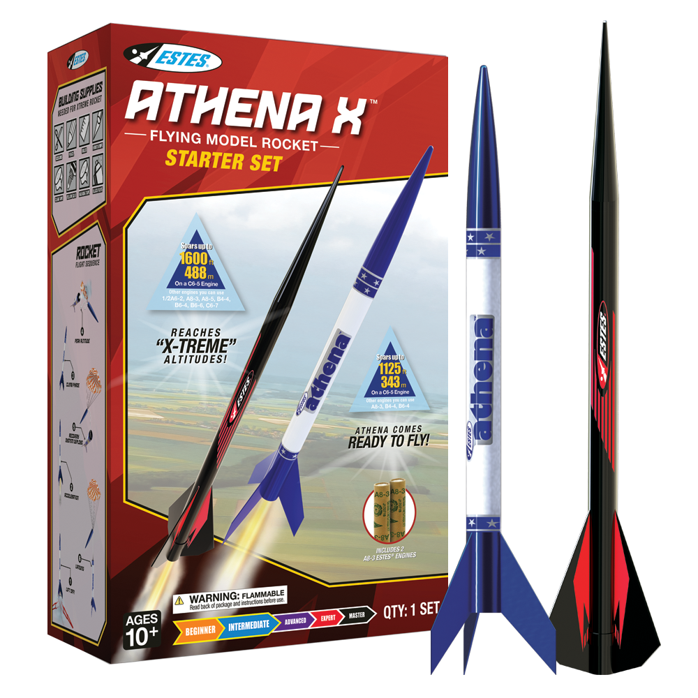 Estes Athena X Starter Set (2 Rockets) Skill BEG/INT