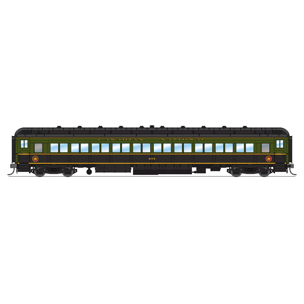 Broadway Limited HO CN 80' Psg.Coach/grn&blk