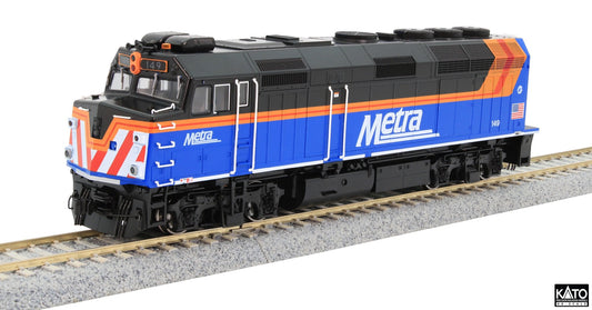 Kato HO Scale Metra #149 F40PH DCC Installed - New Paint - KAT376575DCC