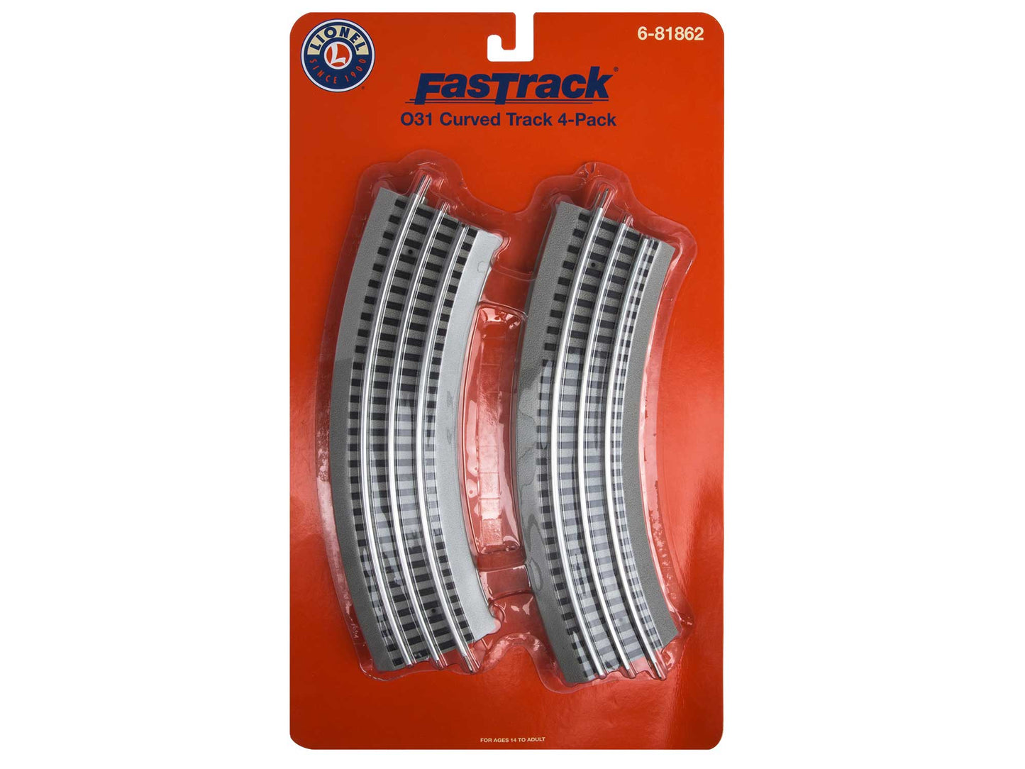 Lionel 681862 6-81862 O Fastrack 031 O31 Curve 4-pack