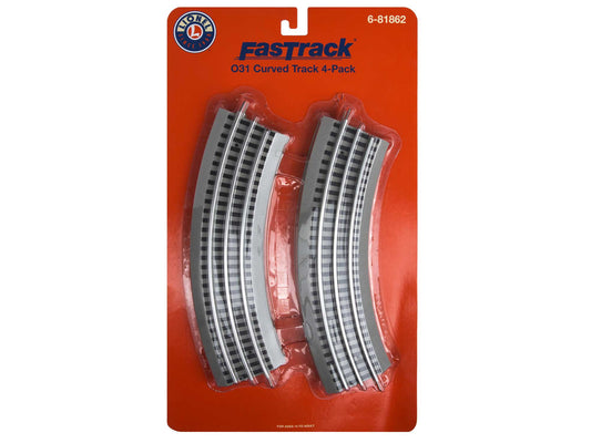 Lionel 681862 6-81862 O Fastrack 031 O31 Curve 4-pack