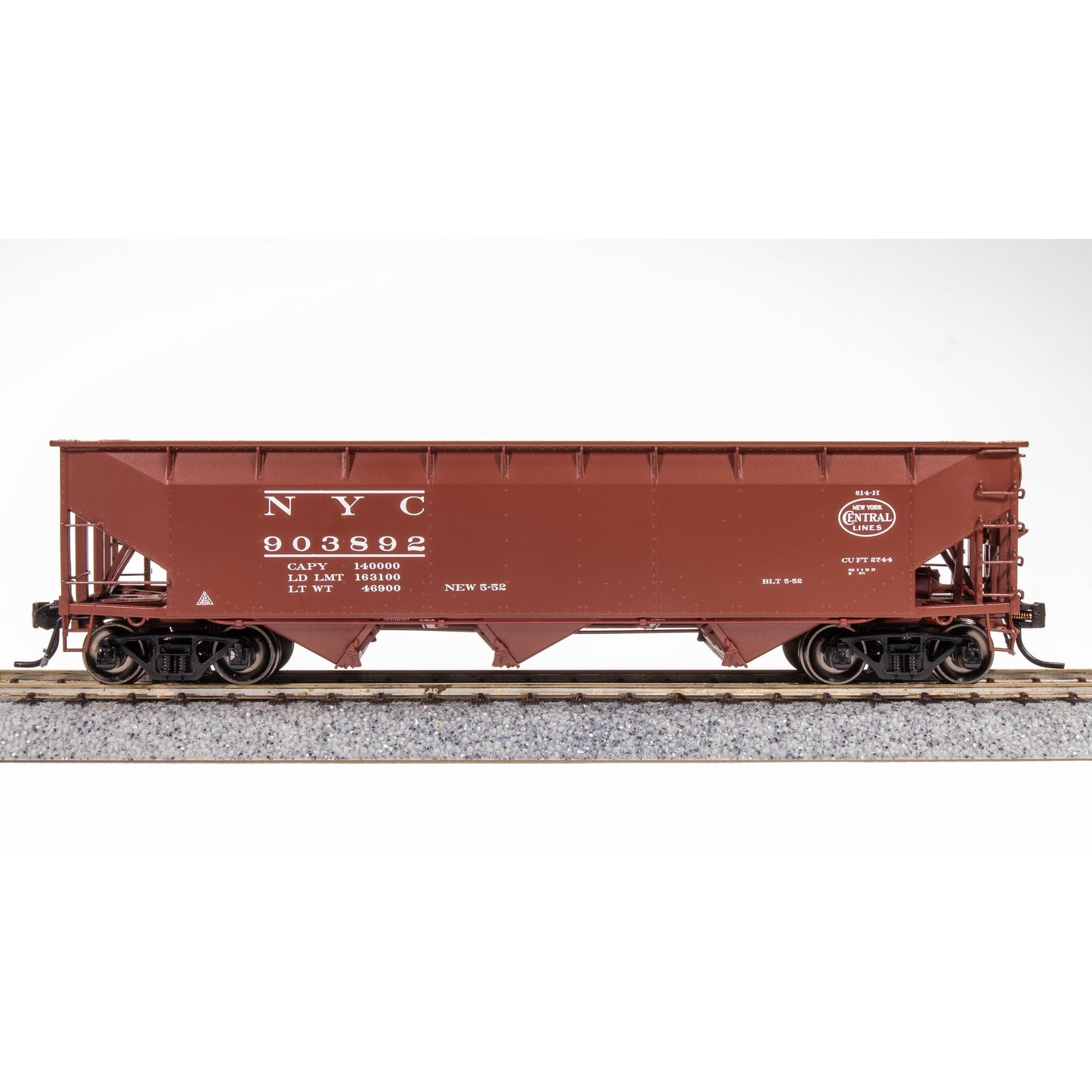 Broadway Limited HO AAR 70t Hopper NYC #903892/oxide red