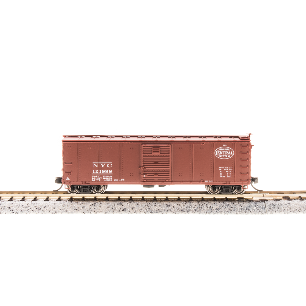 Broadway Limited N Steel Boxcar NYC #122767 w/Dreadnaught Ends Pre-1955 Roma