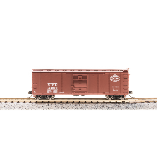 Broadway Limited N Steel Boxcar NYC #122767 w/Dreadnaught Ends Pre-1955 Roma