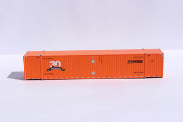 Jacksonville Terminal Co N SCHNEIDER 6-pack with special 30yr Anniversary - 53' HIGH CUBE 8-55-8 corrugated containers | 537153