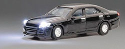 Kato N Scale Sedan Lighted Black (Just Plug)