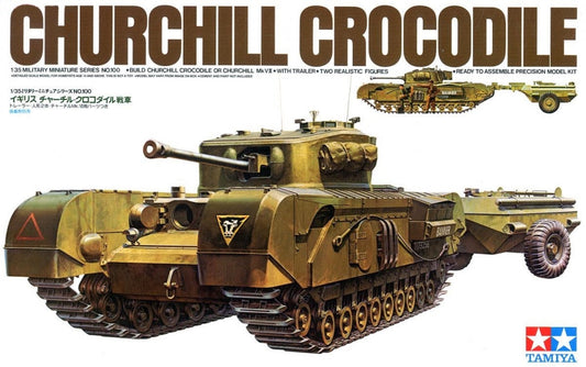 Tamiya 35100 1/35 Churchill Crocodile British Flame Thrower Tank