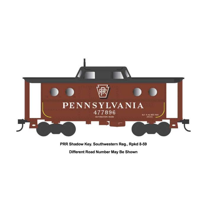 Bowser HO Scale Pennsylvania #477896 PRR N5C Caboose | BOW43403