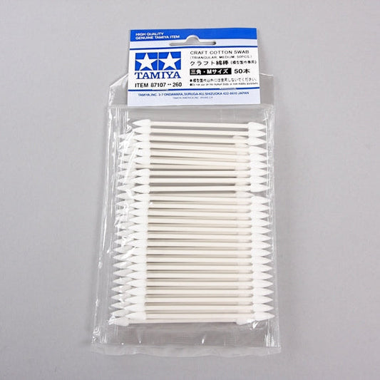 Tamiya Triangular Craft Cotton Swabs 50 Pack