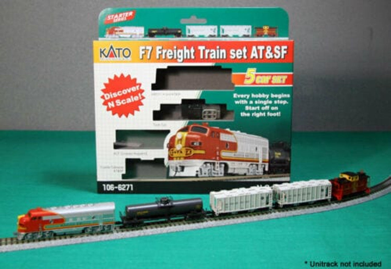 Kato N Scale Santa Fe Diesel Freight Train-Only Set DCC