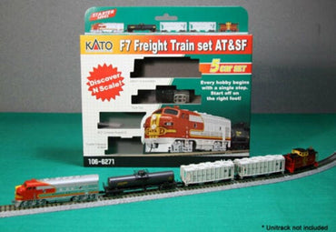 Kato N Scale Santa Fe Diesel Freight Train-Only Set DCC