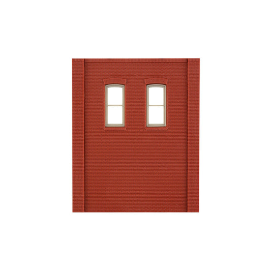 Woodland Scenics HO DPM 2-Story Wall Upper 2 Rectangular Windows