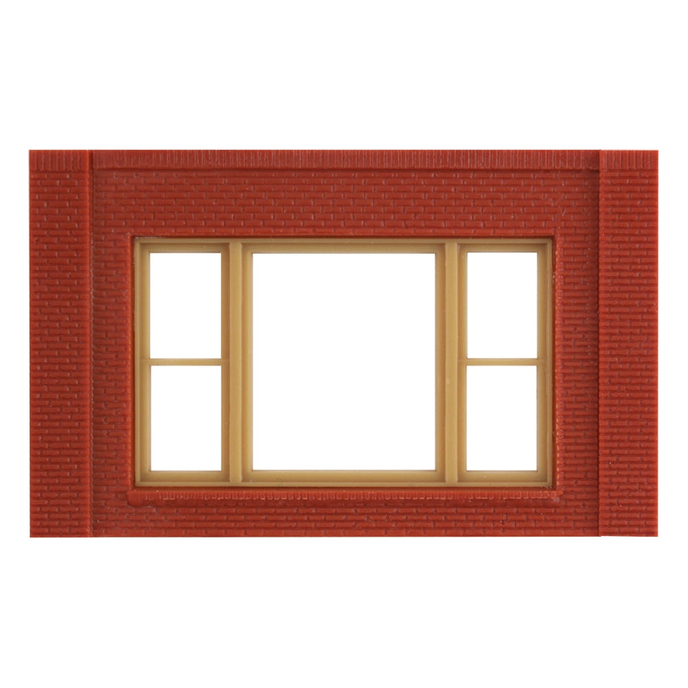 Woodland Scenics HO DPM 1-Story Wall 20th Century Windows