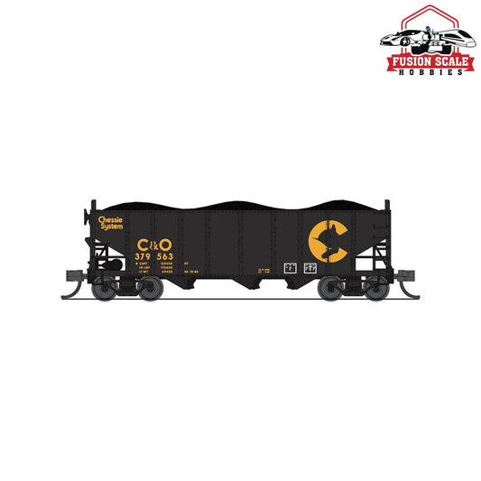 Broadway Limited N H2a 3-Bay Hopper 2pk A Chessie/C&O