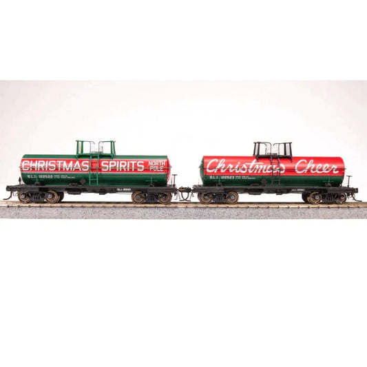 Broadway Limited HO 6000g Tank Car 2pk Christmas