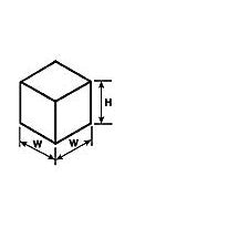 Plastruct 5/8" Clear Acrylic Cube (5 per pack)