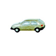 Plastruct HO gauge Polyethylene Plastic Automobile Rabbit (100 per pack)