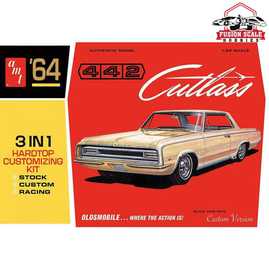 AMT Models 1/25 Oldsmobile 442 1964 3 in 1 Hardtop Customizing Kit Model Parts Warehouse