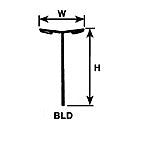 Plastruct N gauge Polystyrene Double Arm Boulevard Light (5 per pack)