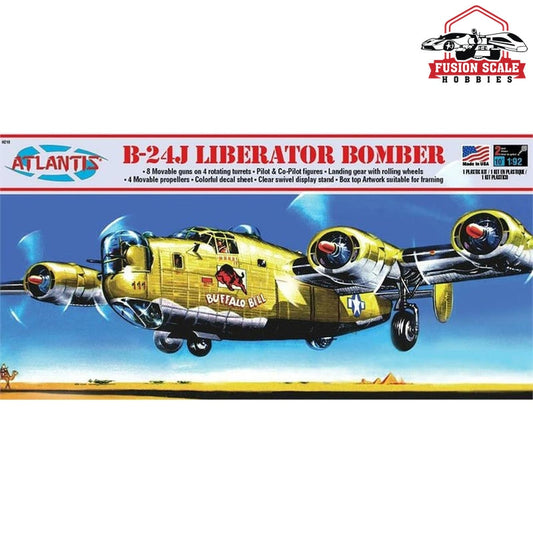 Atlantis Model B-24J Bomber Buffalo Bill with Swivel Stand