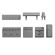 Plastruct HO gauge Multi Color Polyethylene Kitchen (7 per pack)