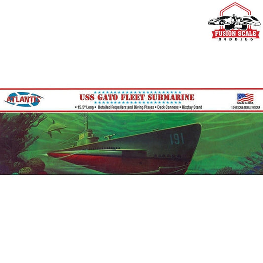 Atlantis Model WWII Gato Class Fleet Submarine