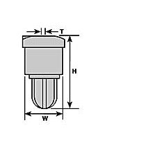 Plastruct G gauge Green ABS Mercury Vapor Light (5 per pack)
