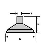 Plastruct G gauge Green ABS Lamp Shade (5 per pack)