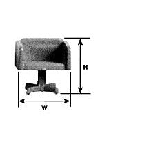 Plastruct O gauge White Urethane Executive Chair (2 per pack)