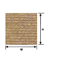 Plastruct HO gauge Beige Wood Shake Shingle Sheet 12" x 7" (2 per pack)