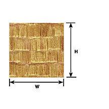 Plastruct G gauge Beige Wood Shake Shingle Sheet 12" x 7" (2 per pack)
