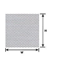 Plastruct HO gauge White Tread Plate Sheet 12" x 7" (2 per pack)