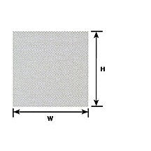 Plastruct Z gauge White Tread Plate Sheet 3-7/8" x 2-1/4" (2 per pack)