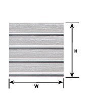 Plastruct G gauge Silver Ribbed Roof / Siding Sheet 12" x 7" (1 per pack)