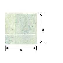 Plastruct 1" Clear Square Tile Sheet 12 x 7" (2 per pack)