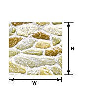 Plastruct G gauge Beige Field Stone Sheet 12" x 7" (2 per pack)
