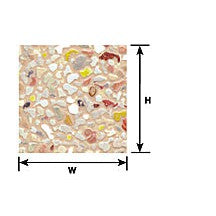 Plastruct HO gauge 100 Scale Beige Field Stone Sheet 12" x 7" (2 per pack)