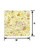 Plastruct O gauge Beige Random Polished Stone Sheet 12" x 7" (2 per pack)