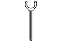 Plastruct 5/16" Gray Butyrate Pipe Support Clip for TB-10 (5 per pack)