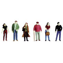 Plastruct O gauge White Polystyrene City Figures (48 per pack)