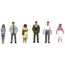 Plastruct G gauge Painted Polystyrene City Figures (1 set per pack)