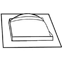 Plastruct 1/4" x 1/4" Square Dome Skylight (2 per pack)