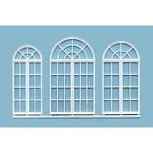 Plastruct O 1:48 Windows/French Doors Round (1 per pack)