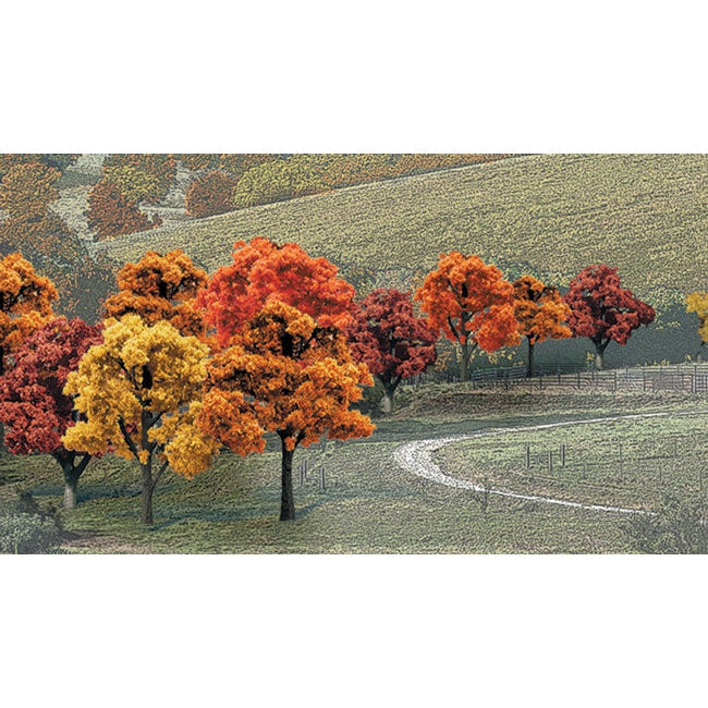 Woodland Scenics Bulk Trees 3/4''-2'' Fall Colors/38pc Model Parts Warehouse