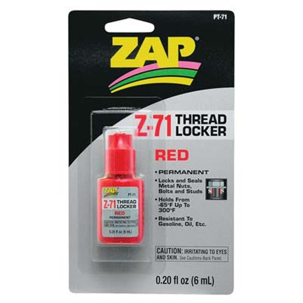 Zap Red Thread Locker .20 oz