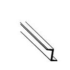 Plastruct 3/16" Polystyrene Zee Bar (.188" or 4.8mm) 15" Length (5 per pack)