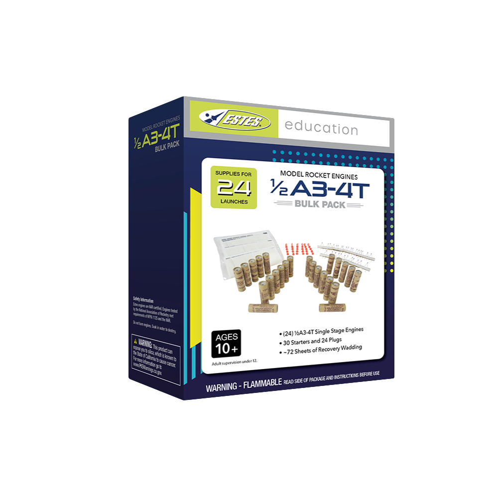 Estes 1/2A3-4T Bulk Pack/24pc