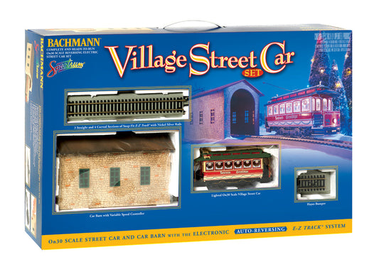 Bachmann On30 Christmas Street Car Model Train Set